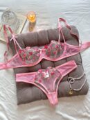 Sexy Lingerie Sets for Women with Floral Print, Bow Detail, Random Pattern - Adult Intimate Apparel, Intimate Apparel|Floral Print Lingerie|Bow Detailing, Lingerie Sets for Women